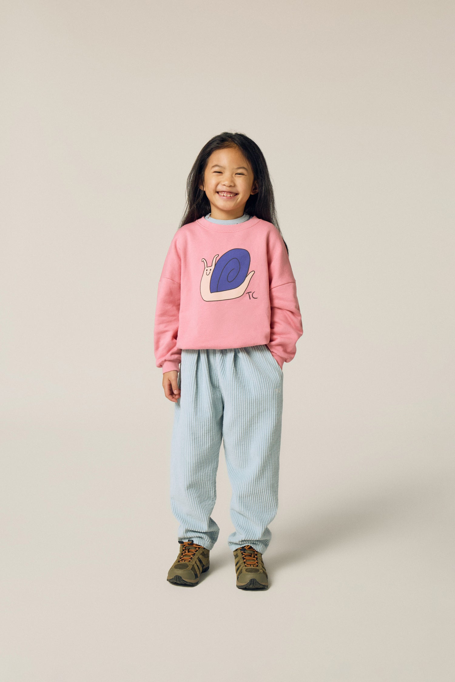 Snail Pink Sweatshirt