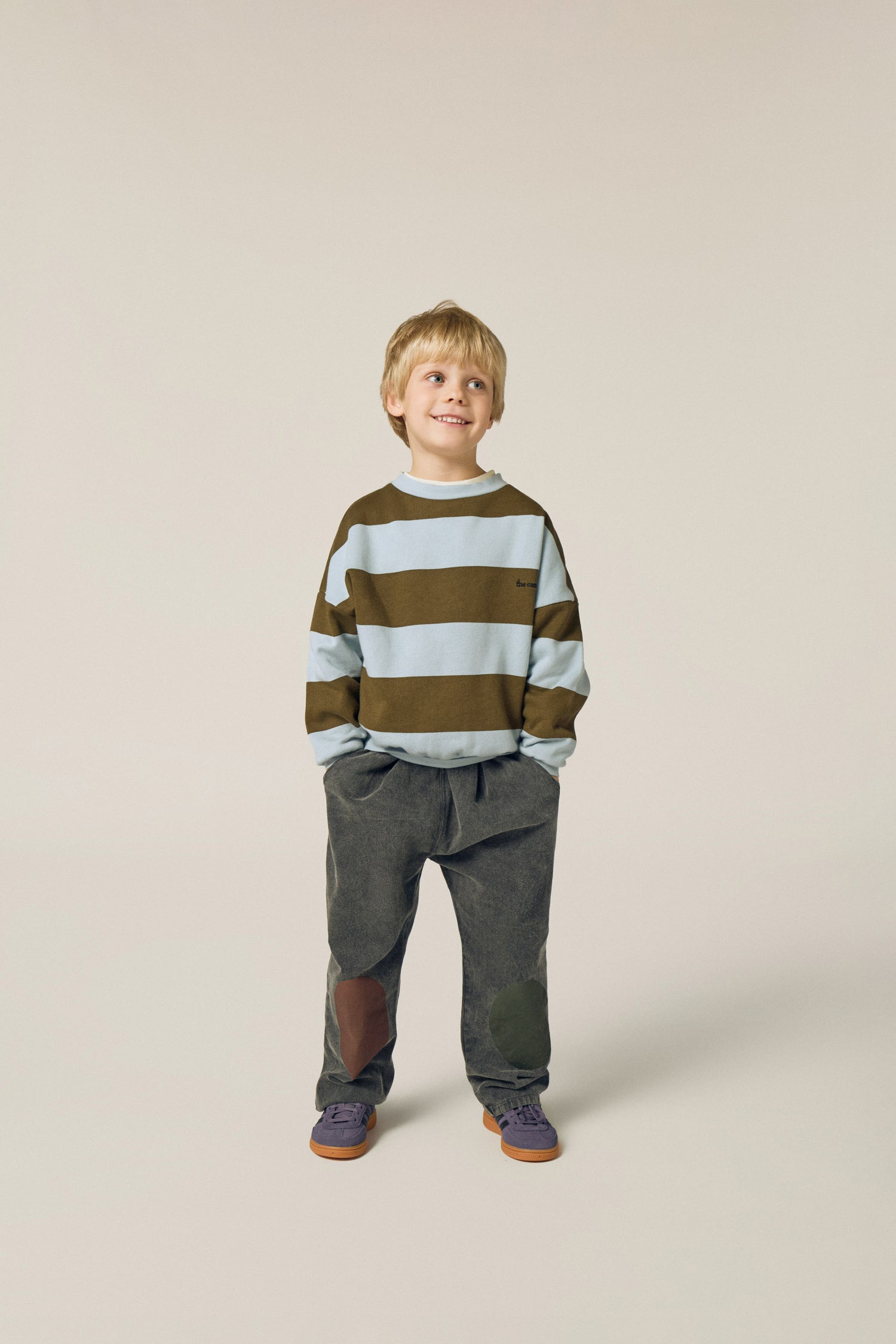 Green Stripes Sweatshirt
