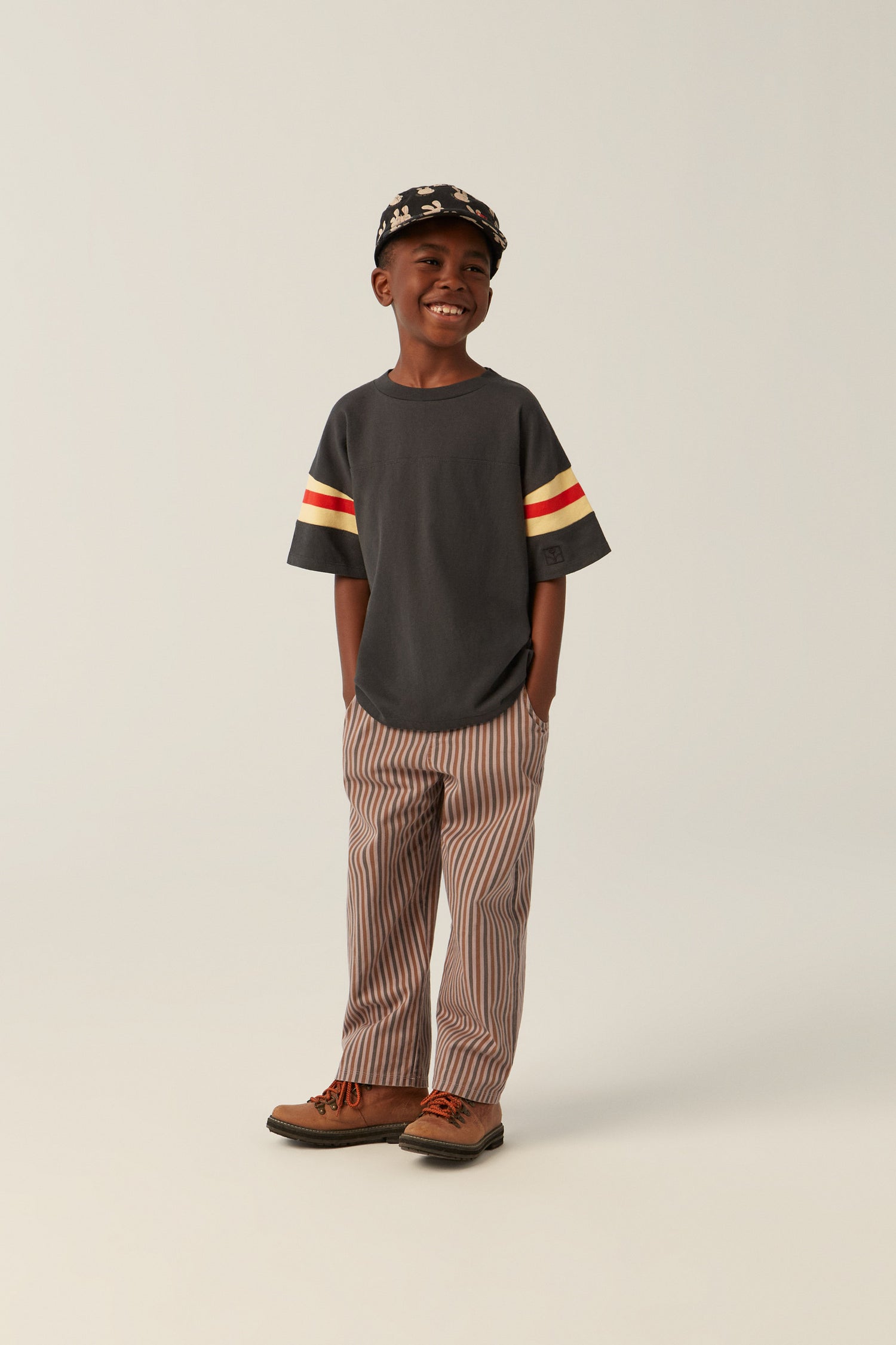 Bicolor Bands Grey Tshirt