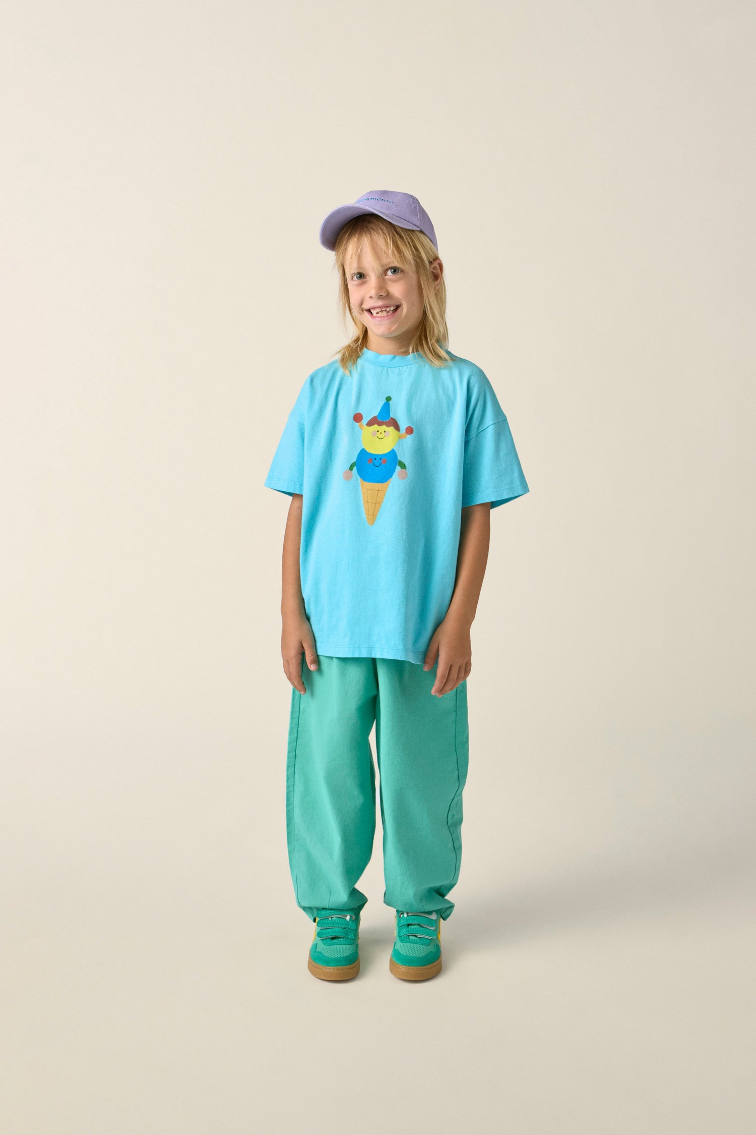 Happy Ice Cream Oversized Tshirt