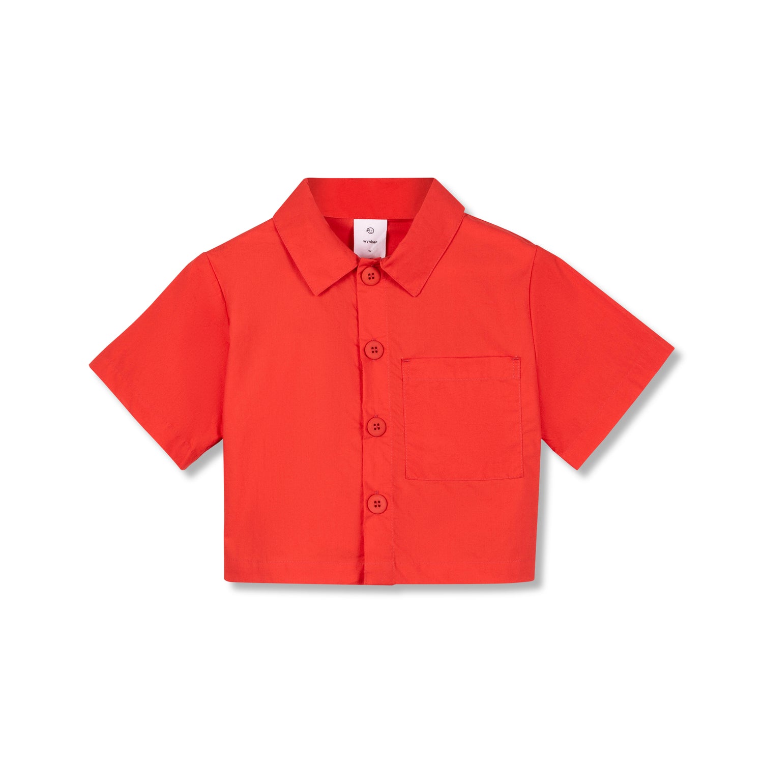 Red Cropped Day Shirt