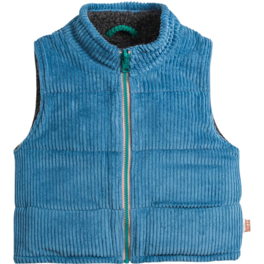 Merino Reversible Vest - Bluebird